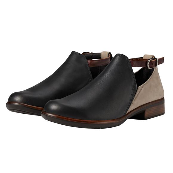 Naot Women’s Kamsin Ankle Boots EU 40 US 9 Black Cream Leather NIB - Picture 1 of 14